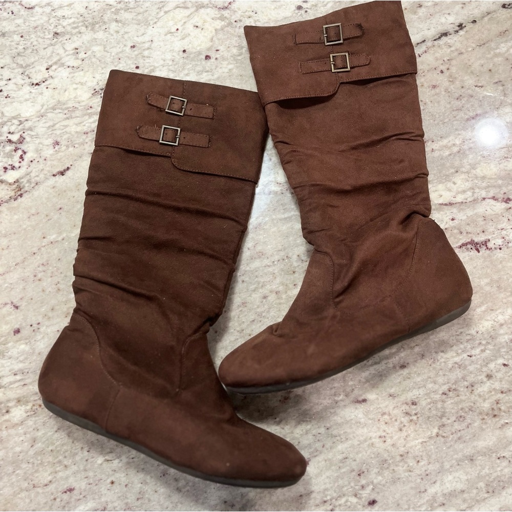 Rampage Brown Suede Fashion Boots